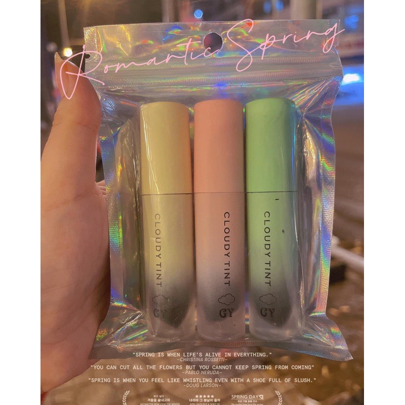 Set 3 Son Cloudy Tint | Gy Trần [Chính hãng-Tặng quà] | BigBuy360 - bigbuy360.vn