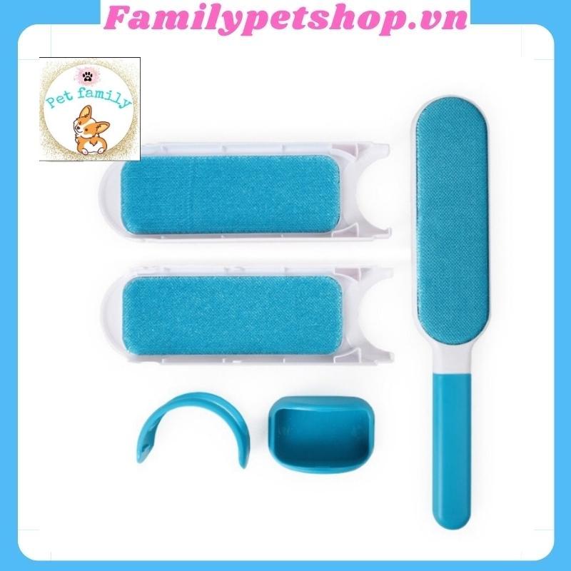 Bộ cây lăn chải hút bụi lông chó mèo - familypetshop.vn
