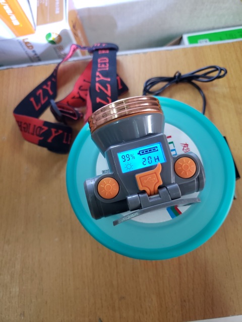 Đèn Pin Đội Đầu Có Đèn Led LCD 5212 Pin 10H