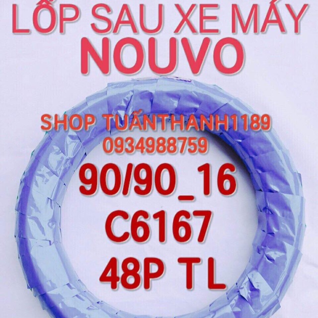 LỐP SAU NOUVO 90-90-16 KHÔNG SĂM CHENG SHIN