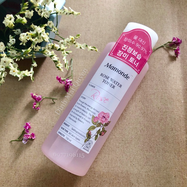 Nước hoa hồng Mamonde mẫu mới 2018 đủ bill mua tại Hàn