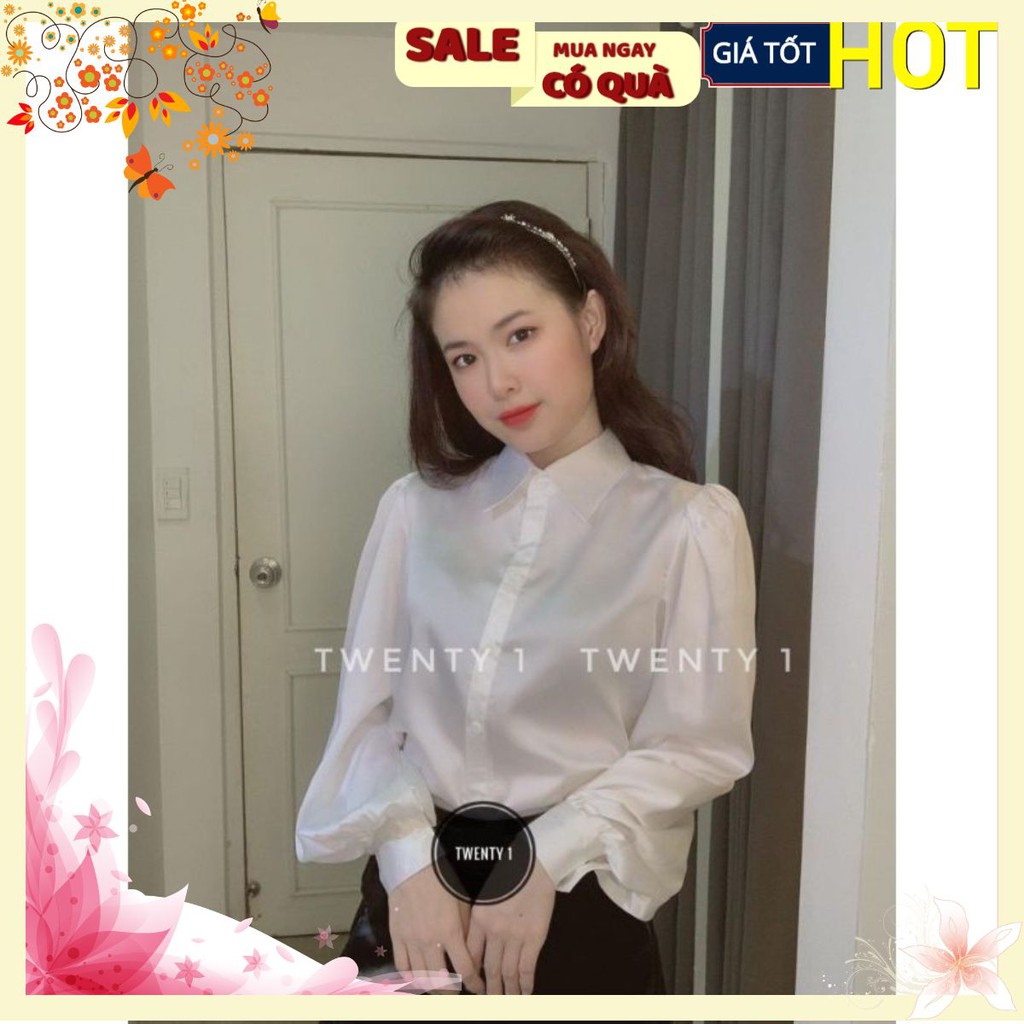 ÁO SƠ MI LỤA TRƠN TAY BỒNG