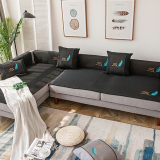 Miếng Lót Ghế Sofa Thêu Lông Vũ