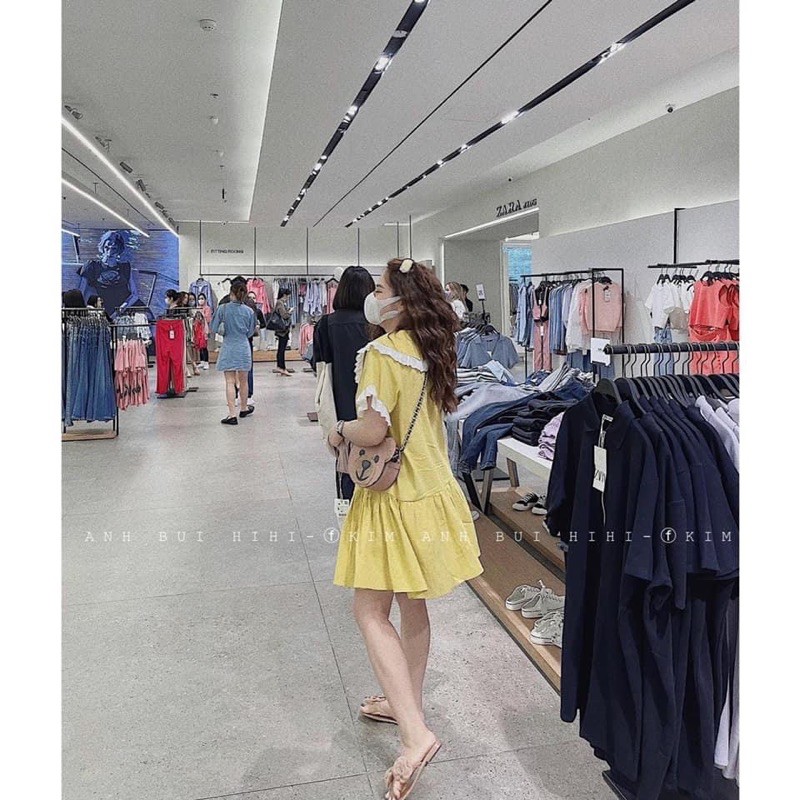 BÁN SỈ VÁY SUÔNG VÀNG ĐUÔI CÁ PHỐI REN CHO NỮ | BigBuy360 - bigbuy360.vn