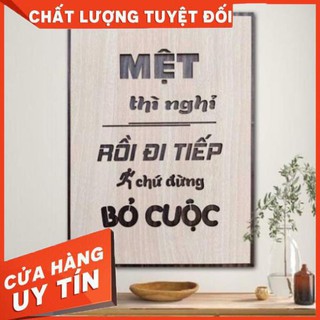 [Xu Hướng Mới] Tranh tạo động lực bằng Gỗ treo tường những câu nói slogan bất hủ ý nghĩa