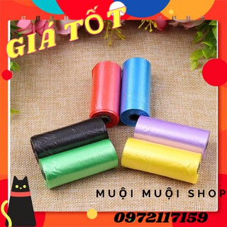 Cuộn túi đựng chất thải thú cưng - giao màu ngẫu nhiên