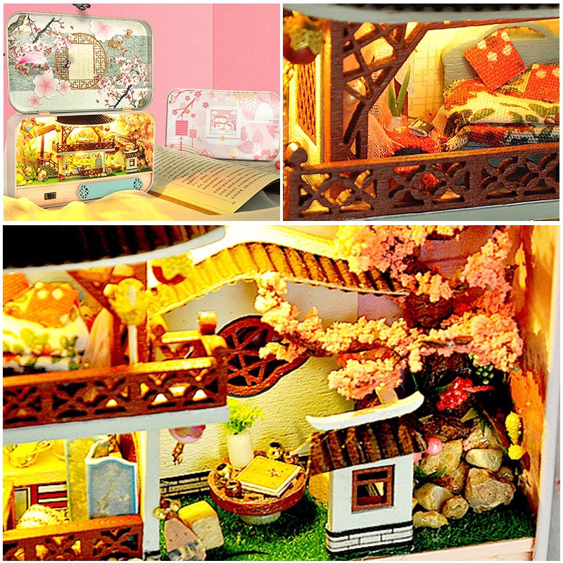 Cutebee DIY Nhà búp bê Tự làm bằng gỗ TH