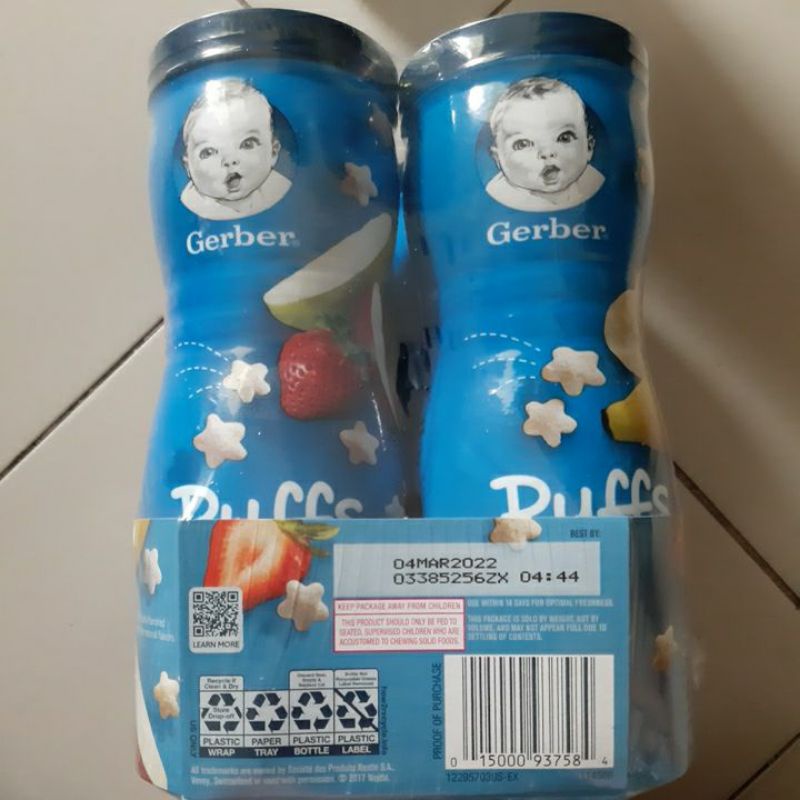 Bánh Ăn Dặm Gerber Puffs (Lốc 4 hủ)