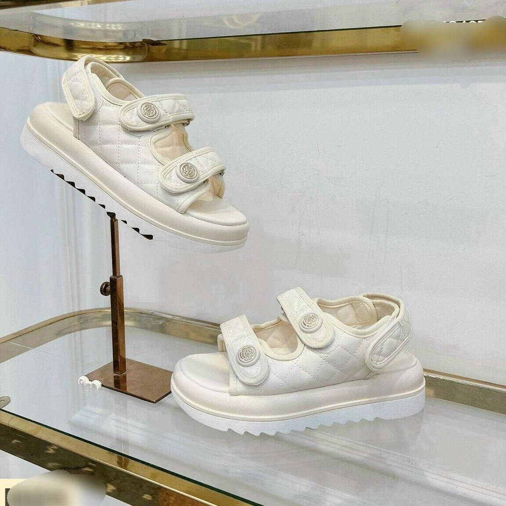 Sandal đế cao hoa trà QC