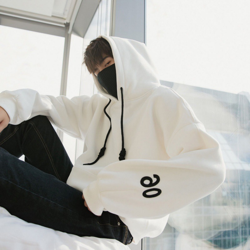 Áo Hoodie Dáng Rộng Cổ Tròn Thời Trang Mùa Thu Đông Hàn Quốc