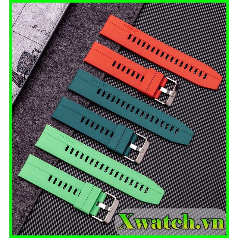 22mm _ Dây đồng hồ Cao Su Huawei Watch GT3 GT2 Gear S3 Watch 1/3 45mm 46mm