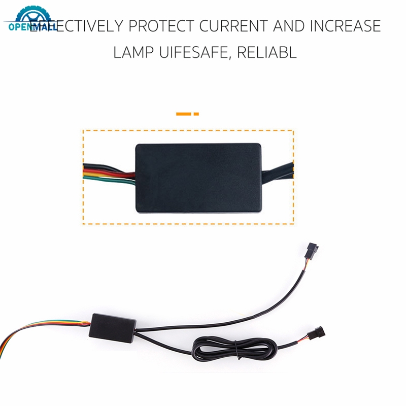 Set 2 dải đèn Led nhấp nháy linh hoạt nhiều màu trang trí đèn Pha xe hơi