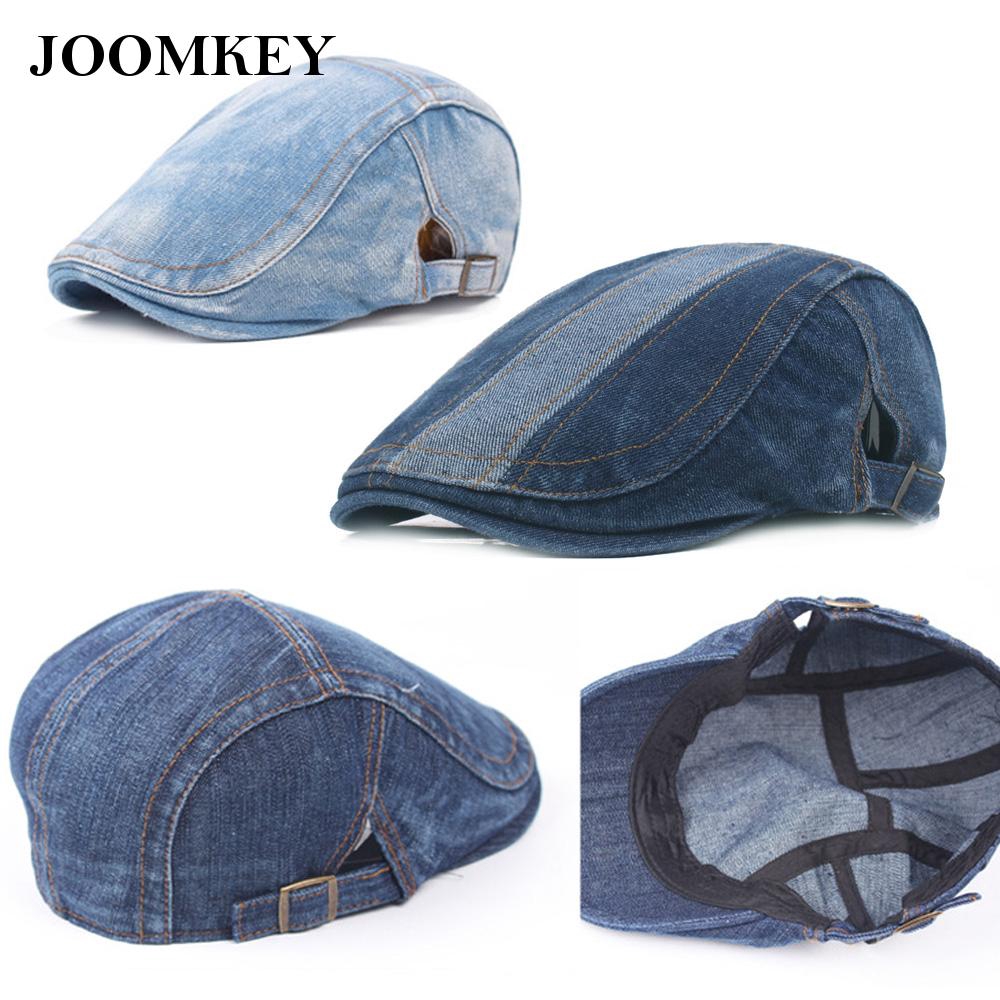 Driving Hat Classic For Unisex Ivy Flat Cap Denim Fashion Casual Latest