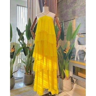 maxi tầng cổ yếm