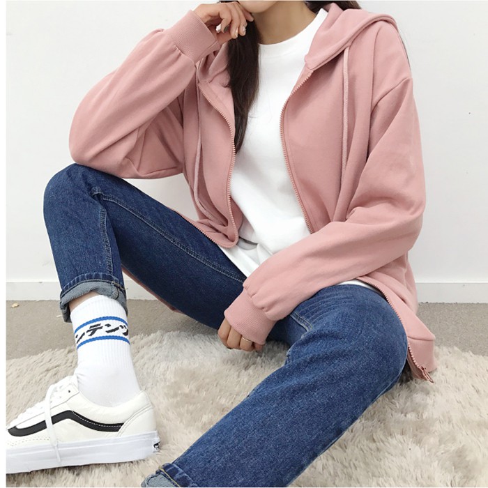 | SẴN TÍM, HỒNG |  Áo khoác nỉ ulzzang ( ảnh thật ở cuối) | BigBuy360 - bigbuy360.vn