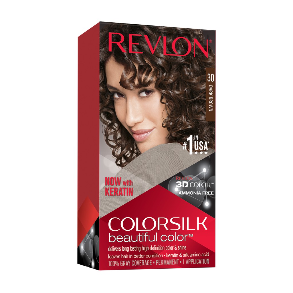 Nhuộm tóc Revlon Colorsilk  Beautiful Color của Mỹ ( Màu đen, nâu đen, nâu tối, nâu sáng,..)