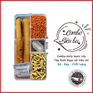 Combo thức ăn cho tép cảnh siêu bu tối ưu hàng ngày [Tép Xinh Aqua]