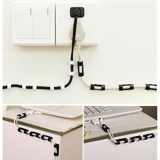 Bộ 20 Nút Dán Tường Giữ Dây Điện - Kẹp Cố Định Giữ Dây Cáp Tiện Lợi 🍉Duashop🍉
