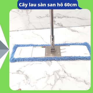 Cây lau san hô inox 60cm, cây lau sàn công nghiệp cán thẳng inox 60cm nhiều màu