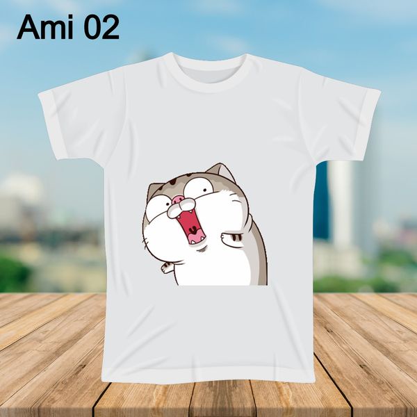 Áo thun mèo AMI dễ thương.