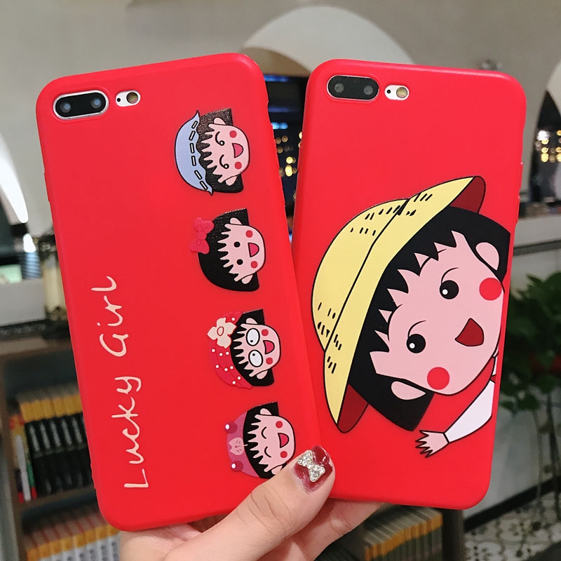Ốp điện thoại bằng TPU mềm in hình hoạt hình Maruko dễ thương cho iPhone 6/6s/6+/6s+/7/7+/8/8+/X/XS/XS Max | BigBuy360 - bigbuy360.vn