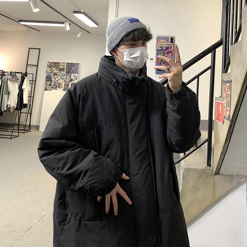 Áo khoác đệm dày dáng rộng phong cách Hàn Quốc thời trang mùa đông dành cho nam TF1