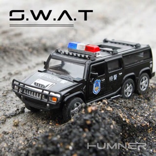 Mô Hình Diecast 1:32 Hummer H2 Cảnh Sát 16.5cm- mới cập nhật thêm phiên bản dài bánh to 18cm