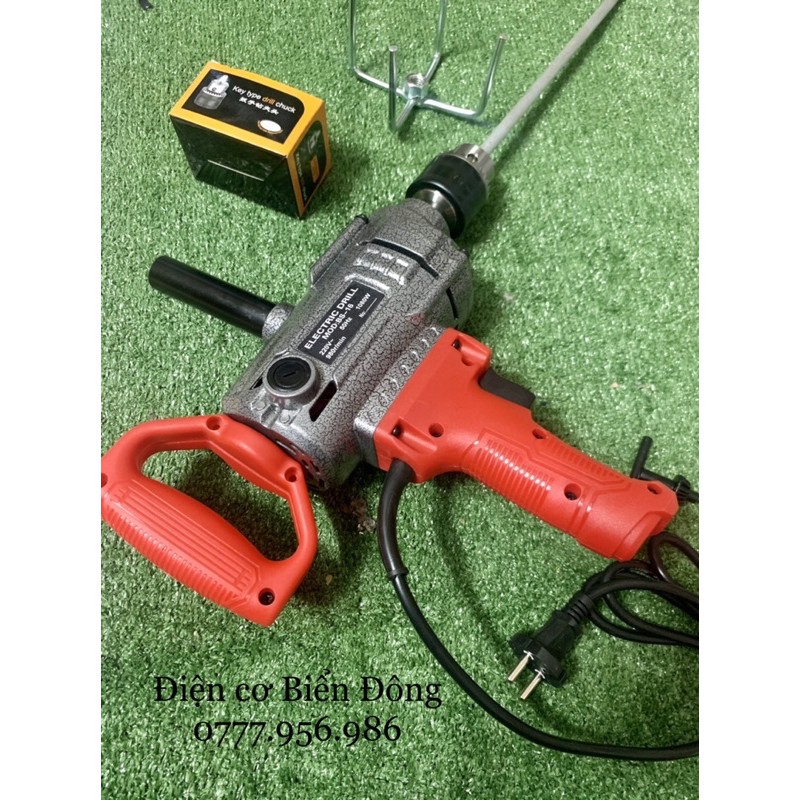 🌺 FREESHIP 🌺 Máy khuấy sơn đánh bột chính hãng ELECTRIC DRILL 1080W