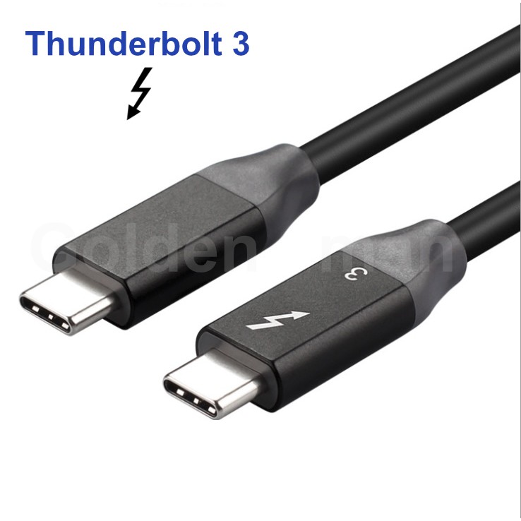 Cáp Thunderbolt 3 USB type-C chuẩn USB4 PD100W 20V5A tốc độ 40 Gbps - BH 12th