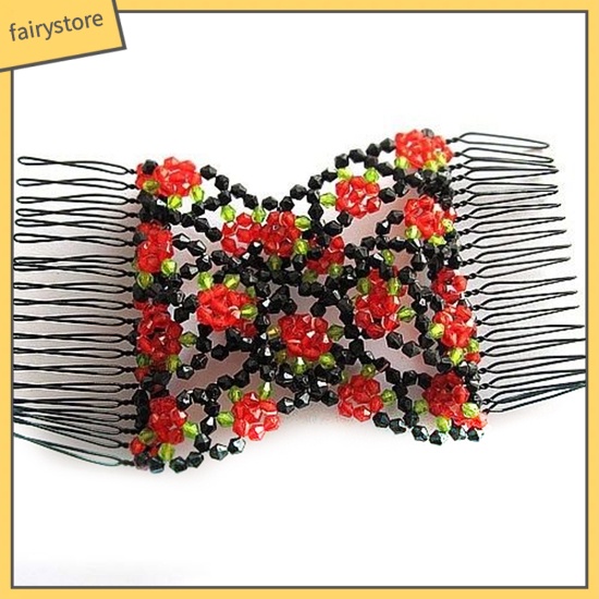 Lược cài tóc kiểu dáng hoa hồng thời trang thanh lịch dành cho nữ