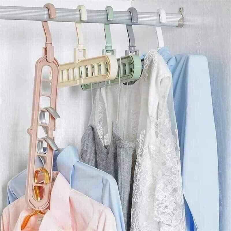 Móc Treo Quần Áo 9 Lỗ Đa Năng Tiết Kiệm Diện Tích