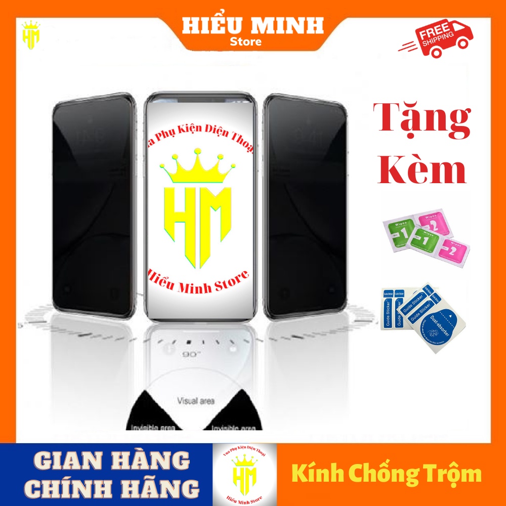 Kính cường lực chống nhìn trộm cho ip Full màn ip /7plus/8/8plus/x/xs/xs max/11/11 pro/11promax/12promax/13promax