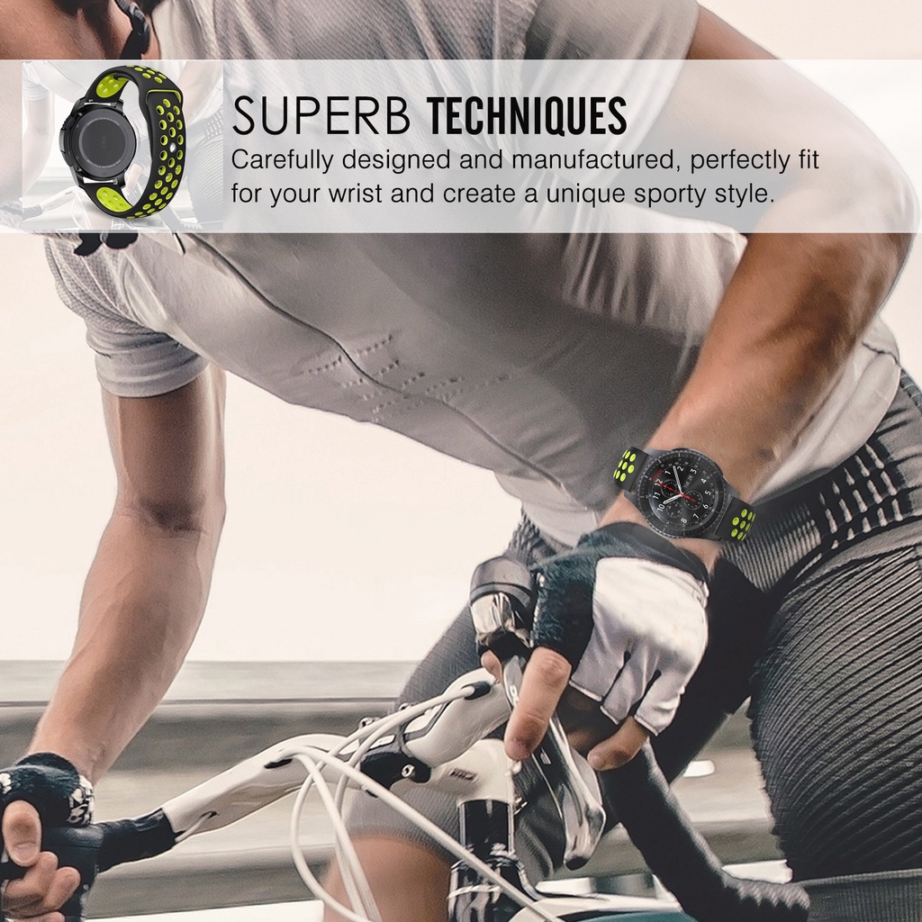 Dây Đeo Silicon 20mm / 22mm Cho Đồng Hồ Thông Minh Amazfit GTS / GTR / Bip-U-S / stratos 2 3 Samsung Galaxy Watch4 / 5 / 5pro HuaWei GT