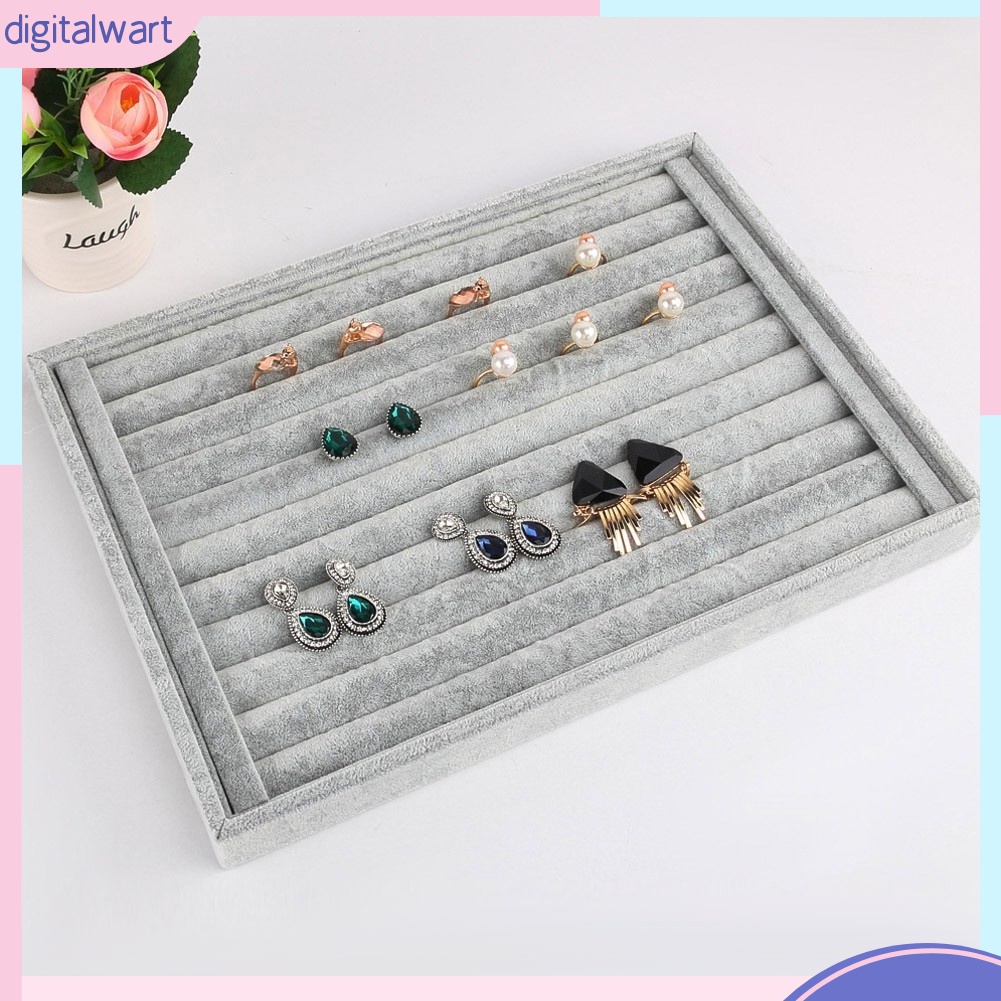 Khay đựng trang sức bằng vải nhung thời trang sang trọng