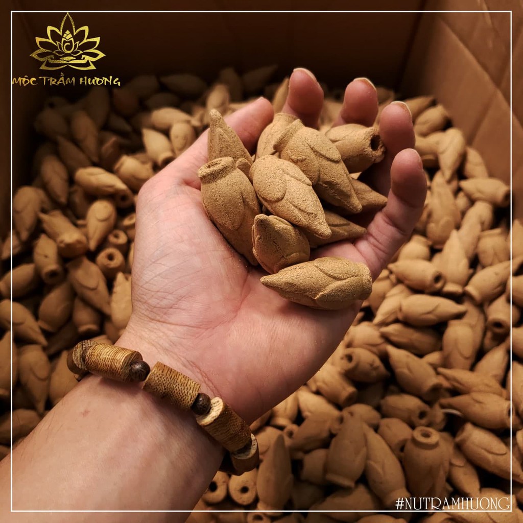 Nhang Nụ Trầm Hương Sạch Trầm Hương Tự Nhiên Organic 100Gram Đóng Hộp - MTH JEWELRY