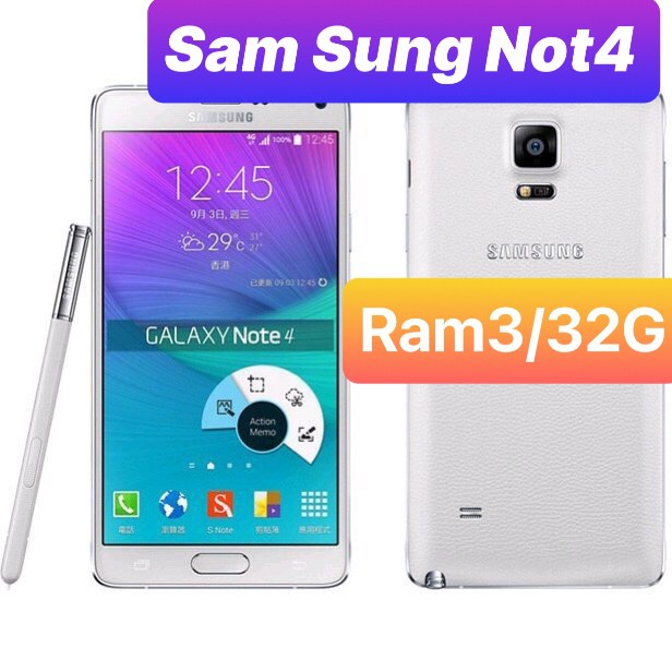 Điện thoại Samsung Galaxy Note 4 Ram3/32G chính hãng nhập khẩu- Chơi Game nặng mượt