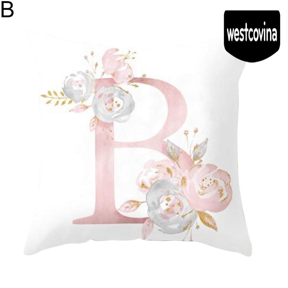 [Hot]☀ Vỏ Gối Chữ Nhật Họa Tiết Hoa Lá Trang Trí Nội Thất