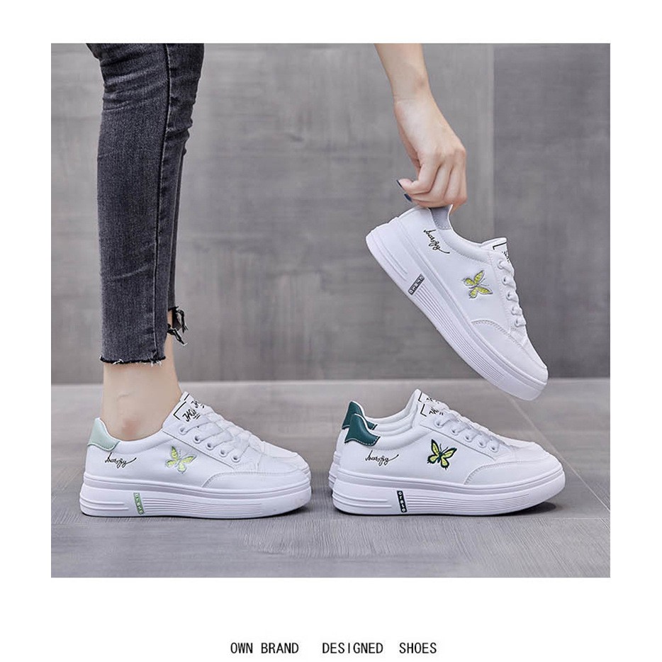 Giày Thể Thao Nữ Bướm Đế Bằng 3P