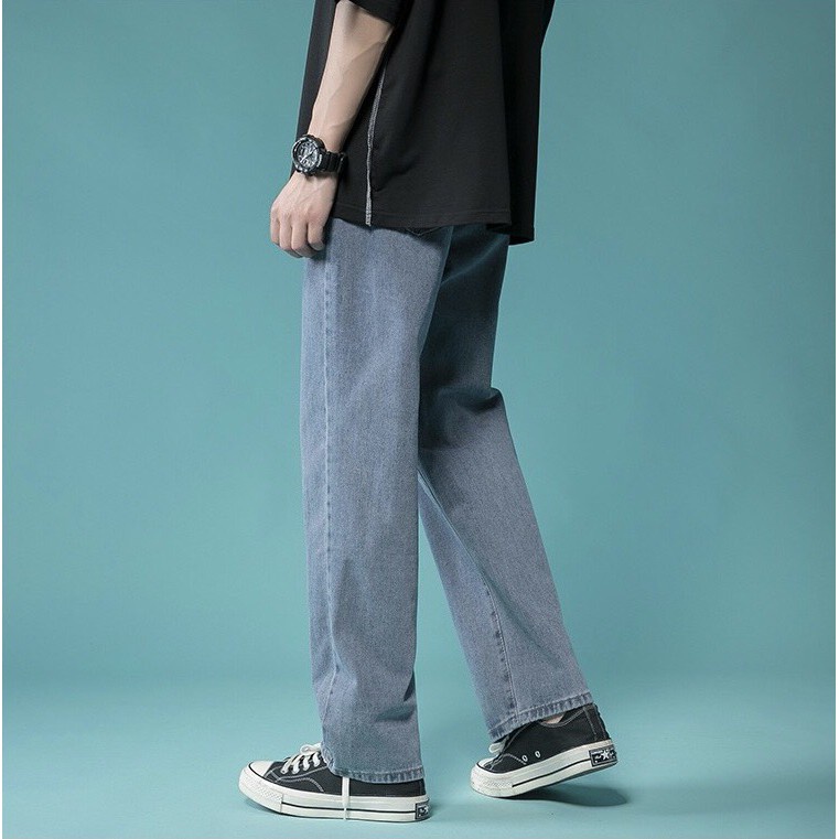 Quần Jeans nam ống suông rộng, form baggy SRR-01 Style hàn quốc, Quần jean nam suông ống rộng baggy | BigBuy360 - bigbuy360.vn