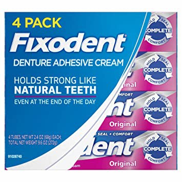 Keo dán hàm giả Fixodent combo 10 cái