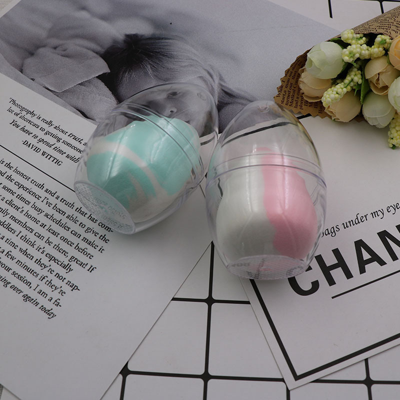 [Hàng mới về] Hộp đựng bông phấn hình quả trứng chống ẩm tiện dụng