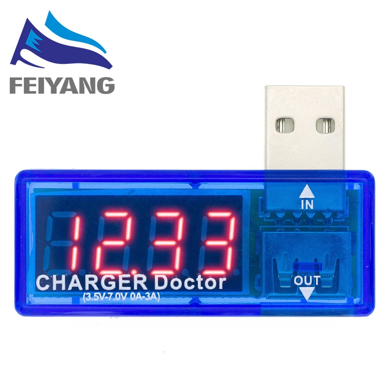 Thiết Bị Đo Dòng Điện Mini USB Có Màn Hình Kỹ Thuật Số
