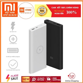 Pin sạc dự phòng không dây Xiaomi Mi 10,000 mAh 10W Wireless Global / Vỏ nhựa - Hãng Phân Phối
