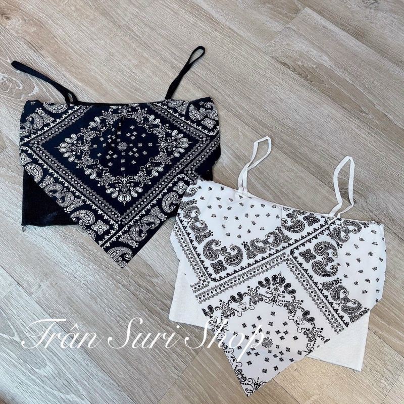 Áo kiểu hai dây thổ cẩm | BigBuy360 - bigbuy360.vn