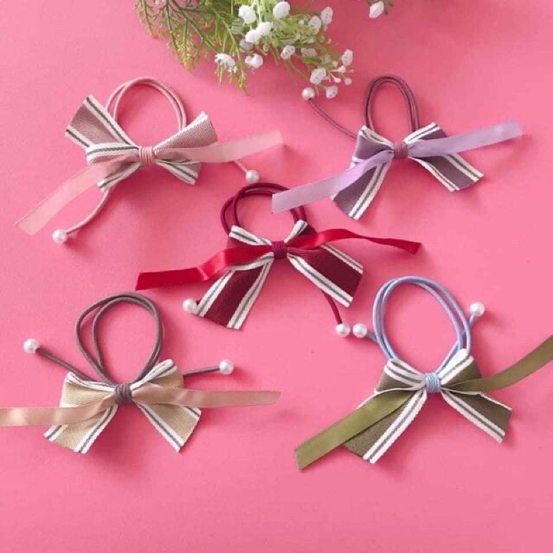 Sỉ 10 buộc tóc chữ thắt nơ siêu xinh  37k