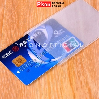 Vỏ bọc bảo vệ thẻ atm thẻ căn cước Pison trong suốt chống trầy xước - PK037 - 1 cái