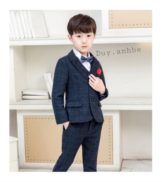 Bộ vest dạ cho bé trai