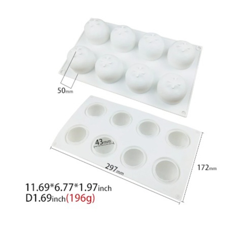 Aoto Khuôn Silicone Làm Bánh Mousse Chocolate Tráng Miệng
