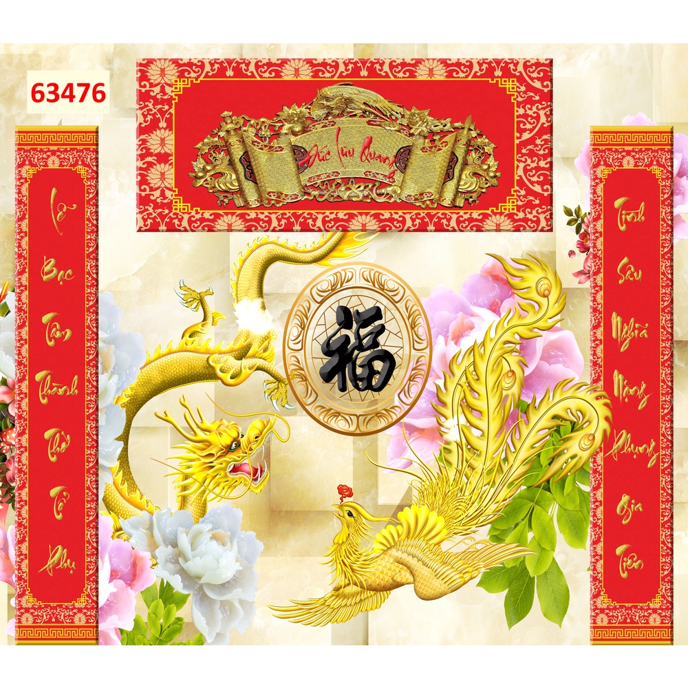 Tranh dán tường 3D Phòng Thờ Trang Nghiêm xé không rách, lau chùi thoải mái.