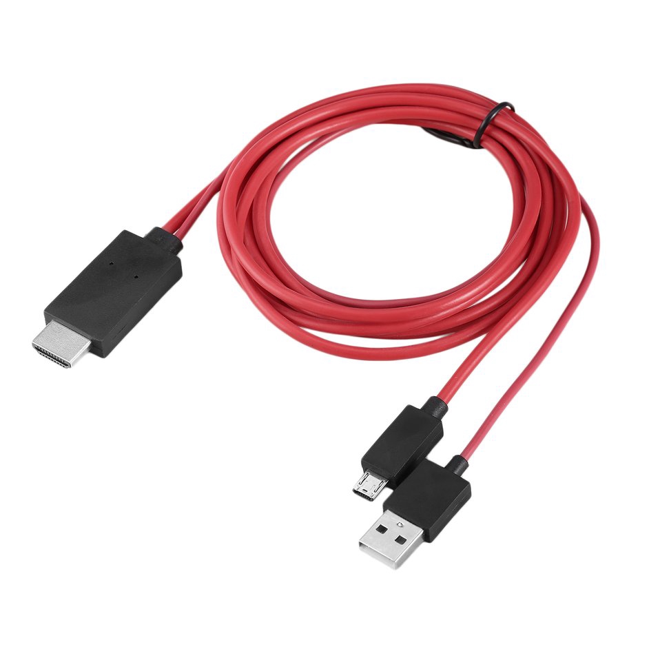 (110) Dây Cáp Chuyển Đổi Từ Mhl Micro Usb Sang Hdmi Với 11 Pin Cho Samsung Galaxy S1-4 Note1 Đến 4